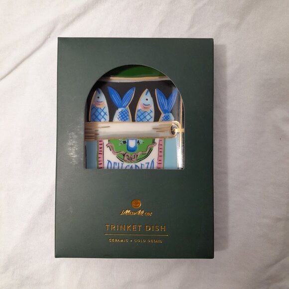 HOLIDAY  gift Hand painted Ceramic Trinket Dish in Gift Box - Picture 2 of 4